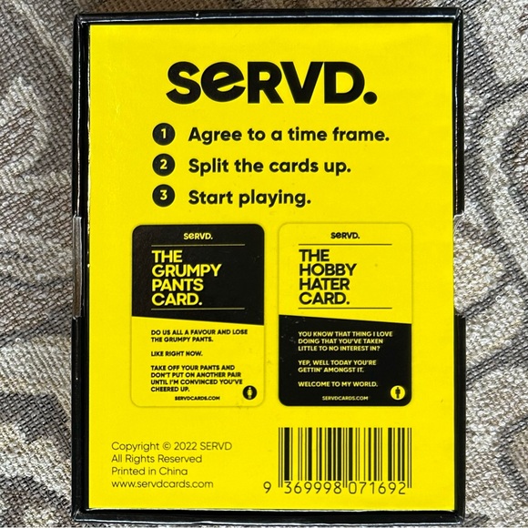 SERVD. HIS & HERS. The Hilarious Real-life Card Game. - Picture 2 of 10